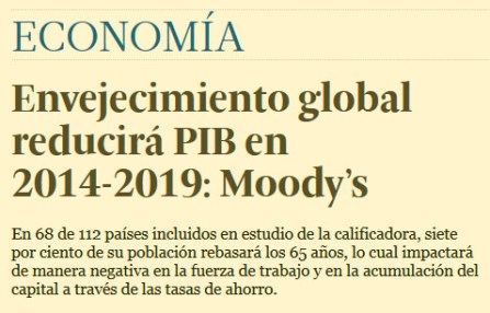 envejecimiento y PIB